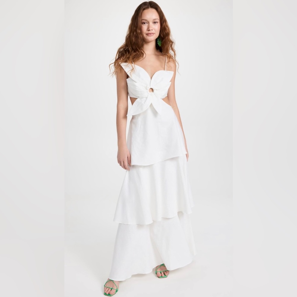 Farm Rio Flower Tiered Maxi Dress